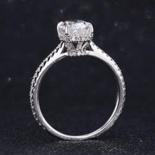 Load image into Gallery viewer, 3 Carat Oval Giliarto Moissanite Hidden Halo Engagement Ring