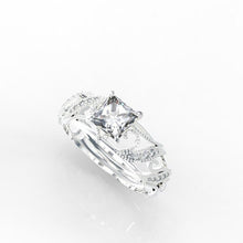 Load image into Gallery viewer, 1.5 Carat Genuine Princess Cut Moissanite Engagement ring - Giliarto