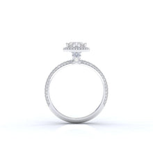 Load image into Gallery viewer, ''Carmen'' Heart Halo Forever One Moissanite 14K Gold Moissanite Engagement Ring