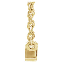 Load image into Gallery viewer, 14K Yellow 1/8 CTW Diamond Bar 18" Necklace