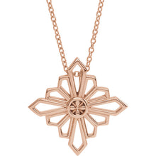 Load image into Gallery viewer, 14K Gold Geometric 16-18" Necklace