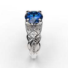 Load image into Gallery viewer, 2 Carat Sapphire Engagement Ring - Giliarto