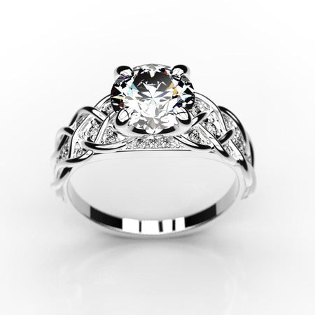 2 Carat Forever One Moissanite Diamond Engagement Ring