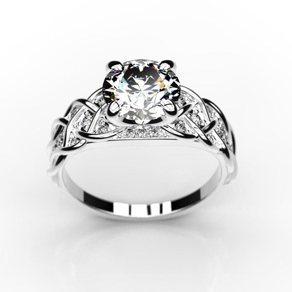 2 Carat Moissanite Engagement Ring - Giliarto