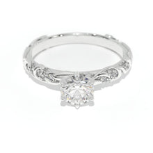 Load image into Gallery viewer, 1 Carat Moissanite  Giliarto  Gold Ornaments Engagement Ring

