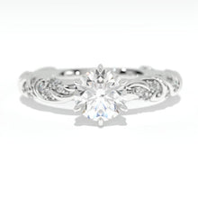 Load image into Gallery viewer, 1 Carat Moissanite  Giliarto  Gold Ornaments Engagement Ring
