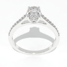 Load image into Gallery viewer, 1 Carat Oval Giliarto Moissanite Gold Engagement Promissory Ring
