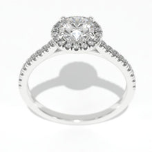 Load image into Gallery viewer, 1 Carat Giliarto Moissanite Halo Gold Engagement Promissory Ring
