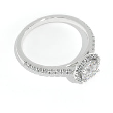 Load image into Gallery viewer, 1 Carat Giliarto Moissanite Halo Gold Engagement Promissory Ring
