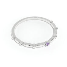 Load image into Gallery viewer, 0.1 Carat Giliarto Amethyst Gold Promissory Ring
