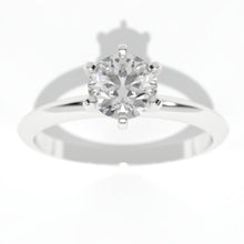 Load image into Gallery viewer, 1 Carat Giliarto Moissanite Solitaire White Gold Engagement Ring

