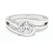 Load image into Gallery viewer, 1 Carat Giliarto Moissanite White Gold Engagement Ring
