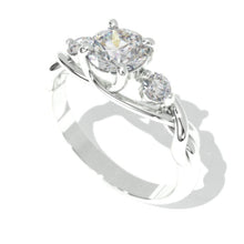 Load image into Gallery viewer, 1.5 Carat Three Stone Giliarto Moissanite Engagement  Ring
