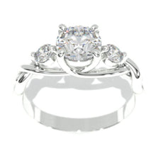 Load image into Gallery viewer, 1.5 Carat Three Stone Giliarto Moissanite Engagement  Ring
