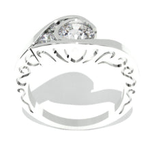 Load image into Gallery viewer, 1 Carat Moissanite  Engagement Ring 14K White Gold Ring-0.3 CTW
