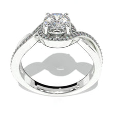 Load image into Gallery viewer, 1.0 Carat  Moissanite Halo Engagement Ring

