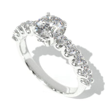 Load image into Gallery viewer, 1 Carat Round Giliarto Moissanite 14K Gold Engagement Ring
