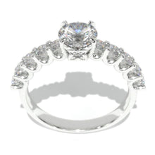 Load image into Gallery viewer, 1 Carat Round Giliarto Moissanite 14K Gold Engagement Ring
