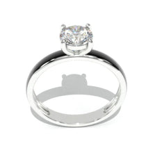 Load image into Gallery viewer, 1 Carat Giliarto Moisanite  Gold Black Enamel Engagement Promissory Ring
