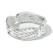 Load image into Gallery viewer, 14K White Gold Wings Ring
