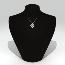 Load image into Gallery viewer, Love Heart Pendant Necklace 14K White Gold
