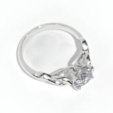 Load image into Gallery viewer, 2.0 Carat Moissanite Lattice White Gold Engagement Ring
