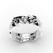 Load image into Gallery viewer, Moon Diamond Men's  14K White Gold  Ring. - Giliarto
