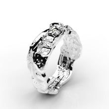 Load image into Gallery viewer, Moon Diamond Men's  14K White Gold  Ring. - Giliarto
