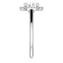 Load image into Gallery viewer, 1.25 Carat Oval Forever One Moissanite Diamond Halo Engagement Ring
