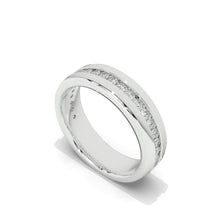 Load image into Gallery viewer, 14K White Gold GOLD 0.6 CTW DIAMOND ROUND COMFORT-FIT BAND
