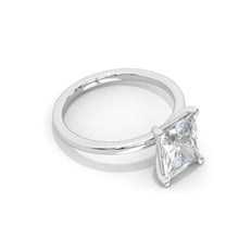 Load image into Gallery viewer, 2 Carat 9х7 Radiant Cut Halo Giliarto Moissanite Diamond White Gold Engagement Ring
