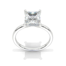 Load image into Gallery viewer, 2 Carat 9х7 Radiant Cut Halo Giliarto Moissanite Diamond White Gold Engagement Ring
