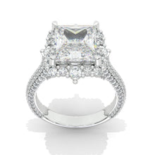 Load image into Gallery viewer, 10x8mm Radiant Cut Giliarto Moissanite Diamond White Gold Engagement Ring
