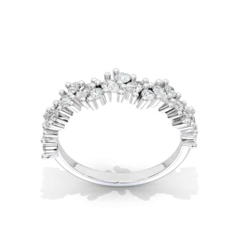 Eternity Band Holo Giliarto Moissanite Diamond White Gold Engagement Ring