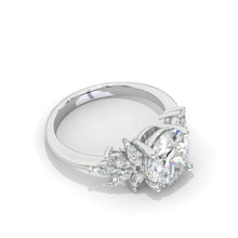 Load image into Gallery viewer, Oval Cut 10x8mm Giliarto Moissanite Diamond White Gold Engagement Ring
