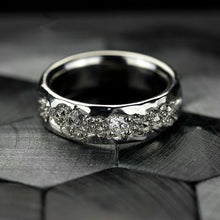 Load image into Gallery viewer, 0.6 CTW Moissainte Men's Ring 14K White Gold Ring
