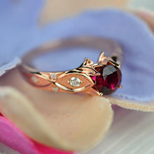 Load image into Gallery viewer, Customize 1.0 Carat Giliarto Ruby Engagement Ring 14K Rose Gold
