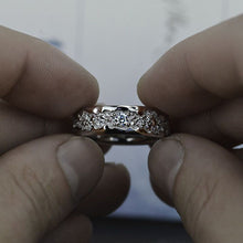 Load image into Gallery viewer, 0.6 CTW Moissainte Men's Ring 14K White Gold Ring
