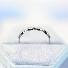 Load image into Gallery viewer, 2 Carat Gray Moissanite  Engagement Eternity Gold Rings Set
