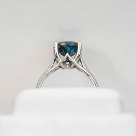 Blue Diamond Ring