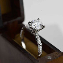 Load image into Gallery viewer, 2.0 Carat Moissanite Giliarto Engagement Ring-58 round accents  0.4 TCW 14K White Gold
