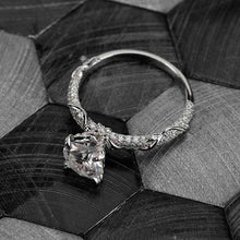 Load image into Gallery viewer, 2.0 Carat Moissanite Giliarto Engagement Ring-58 round accents  0.4 TCW 14K White Gold
