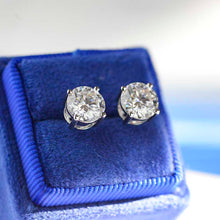 Load image into Gallery viewer, Moissanite Stud Earrings 14K Gold
