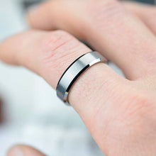 Load image into Gallery viewer, 6mm Polished Matte Brushed Finish Tungsten Carbide  Wedding Band Ring
