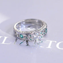 Load image into Gallery viewer, Moissanite Celtic Engagement Ring 14K White Gold
