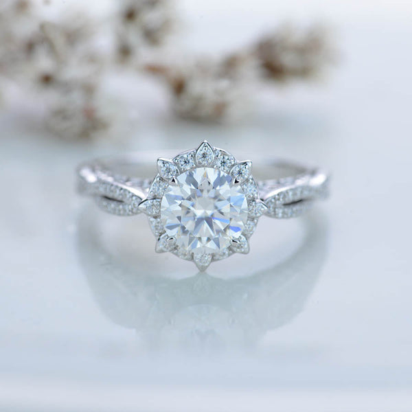 Adara Moissanite Classic Engagement Ring