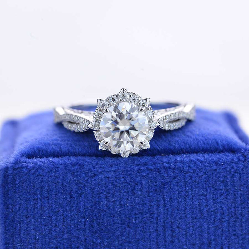 Adara Moissanite Classic Engagement Ring