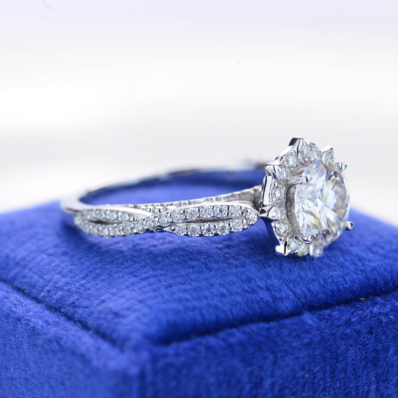 Adara Moissanite Classic Engagement Ring