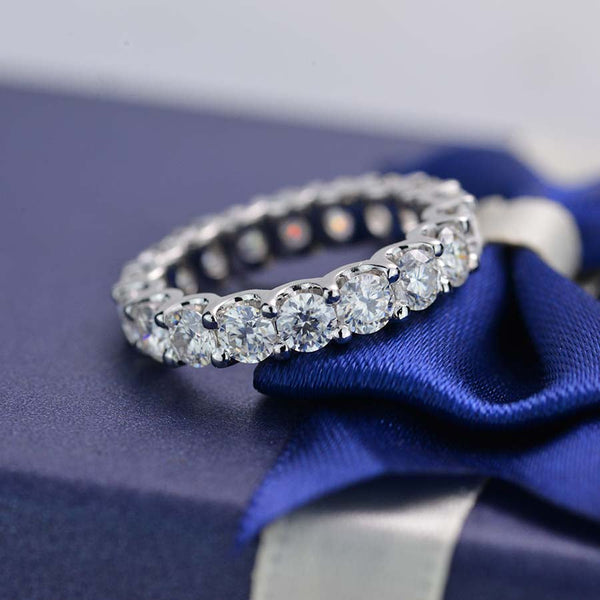 5 TCW  Moissanite Full Eternity Band