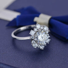 Load image into Gallery viewer, 2 Carat Snowflake Moissanite Gold Ring
